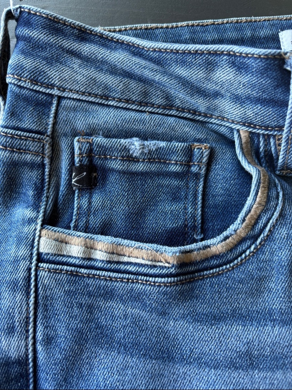 KanCan Blue High-Rise Flare Jeans Women’s size 28 - Picture 8 of 9